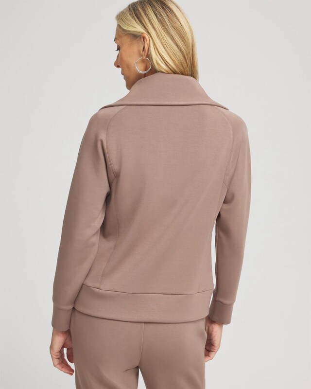 Zenergy Scuba Satin Trim Sweatshirt - image 3